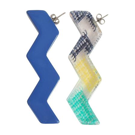 Missoni Mixed Earrings , Blauw , Dames , Maat: ONE Size
