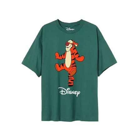 Winnie the Pooh Dam/Damer Tigger Hoppande T-shirt S Skogsgrön