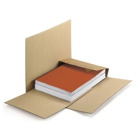 Emballagekarton til fold 43 x 31 cm - Enkelt bølgepap