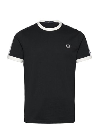 Fred Perry Taped Ringer T-Shirt - Black - XXL
