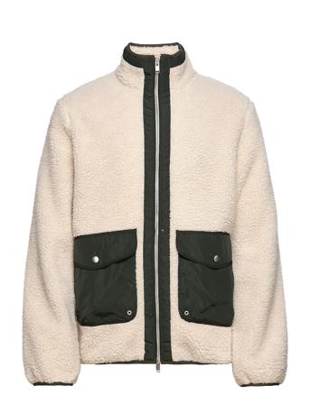 Slhsnowden Fleece Jkt W Beige Selected Homme