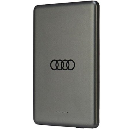 Powerbank Audi Big Logo MagSafe induktiv 15W 5000mAh - grå
