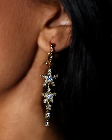 IOAKU STARLUMEN CRYSTAL HOOPS Doré Bijoux Fille - Kids Brand Store