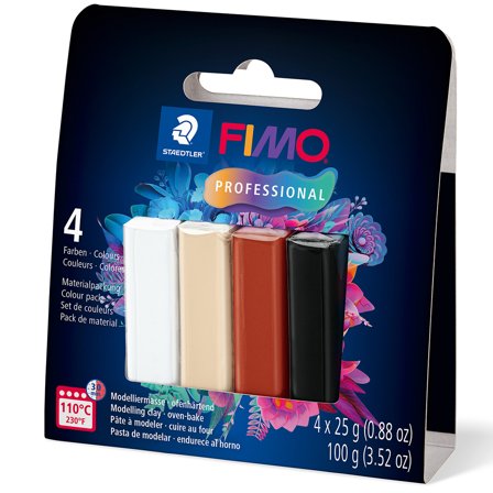FIMO Professional half blocks Basic 4 x 25 g