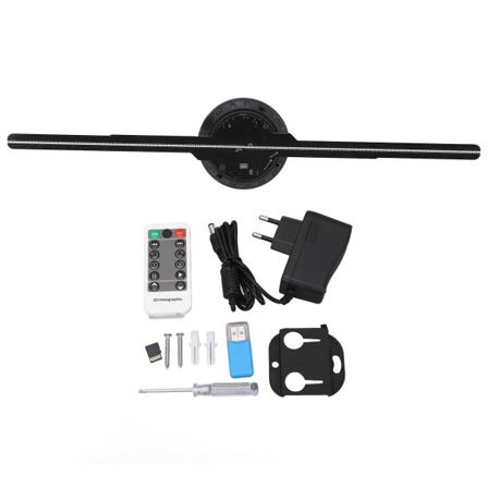 DF-42SD 3D Hologrammituulettimen halkaisija 42 cm 234 kpl LED-hologrammiprojektori yrityskauppaan 100-240 V