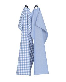 Keittiöpyyhe Bella kierrätysmateriaalia 2/pak Vaaleansininen