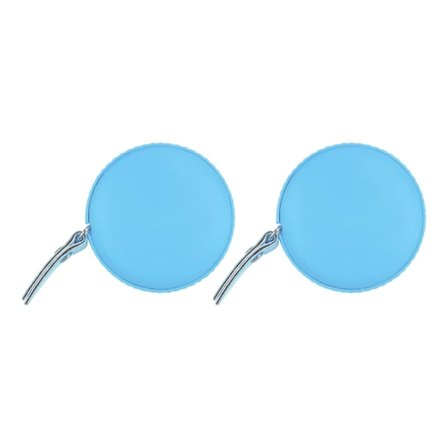 2-pack rund infällbar måttband, 150 cm mjukt läderfodral - fickformat skräddarmåttband för kroppsmått, sömnad