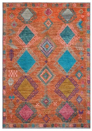 Moroccan Berber - Afghanistan Hand Knotted 123X181 Rug Dark Red/Brown Afghanistan