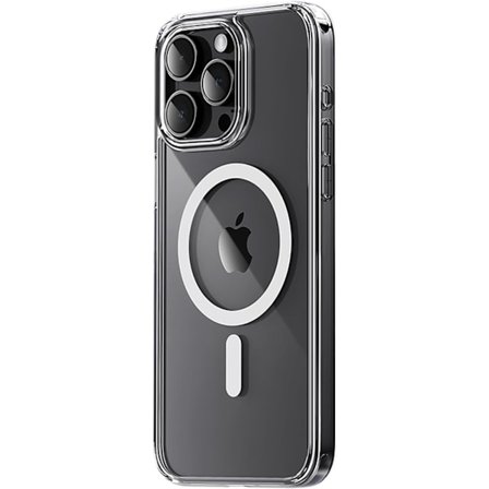 Klart deksel for iPhone 15 Pro Max-deksel magnetisk med kompatibelt Magsafe trådløs lading Hard Acrylic Ultra Slim Drop Protection bakdeksel
