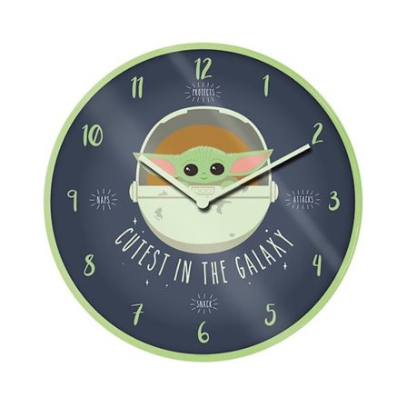 Klocka - Star Wars: The Mandalorian (Cutest In The Galaxy)