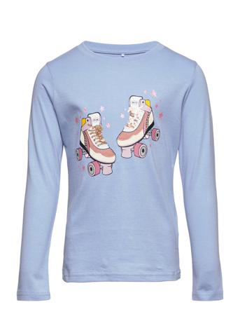 Nkflonni Ls Top Langærmet T-shirt Blå Name It
