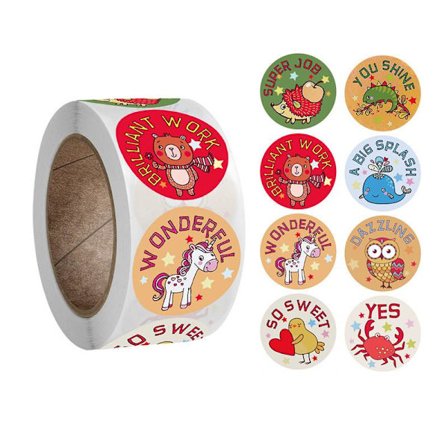 500st stickers klistermärken - Djur motiv - Cartoon