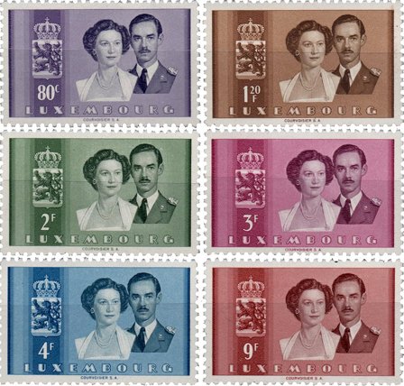 Luxembourg 1953 - MICHEL 505/510 - Postfrisk