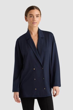 Residus Huberta Blouse - Midnight T-shirts & toppar Dam Blå L