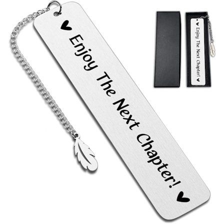 Nyt Neste Kapittel, Bokmerke for Bokelsker, for Kvinner Menn Gode Pensjonsgave Bokmerker, Sjef Kollega Lærer Sykepleier Pappa Mamma Jule Bursdagsgave