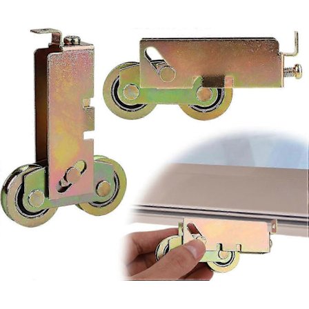 2 st Skjutdörrs Tandemrulle, Ersättning för Hjul till Skjutdörrar