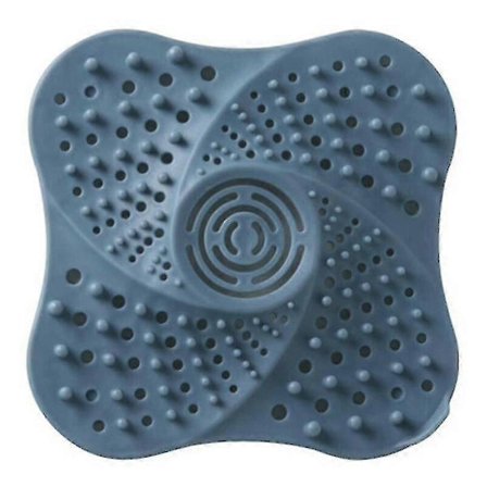 (Blå) Hårfanger for baderomsavløp, propp, vannlås, sil, filter, dusjverktøy