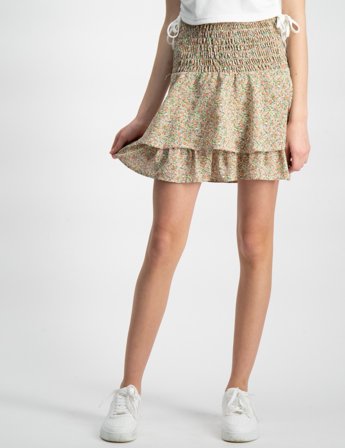 Grunt Mynte Flo Skirt Orange Skjørt Jente - Kids Brand Store