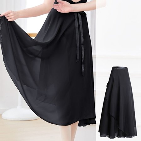 Ballet skjørt Langt skjørt SVART