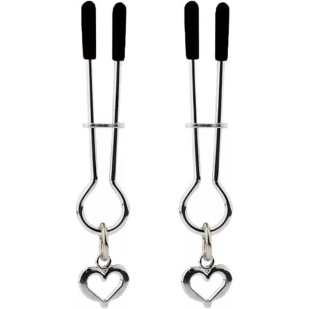 Brystvorteklemmer til Kvinder Mænd Justerbare Metal Kropsklemmer til Kvinder Ikke-Piercing Kropsringe Falske Kropssmykker (Sort) Sort