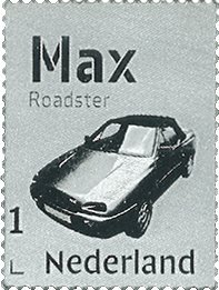 Holland - Veteranbil Max Road - Postfrisk sølvfrimærke i folder