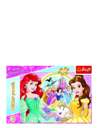 Trefl 100 Bit Glitter Princess Patterned Trefl