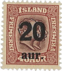 Island 1921-1922 - AFA 110 - Ubrugt