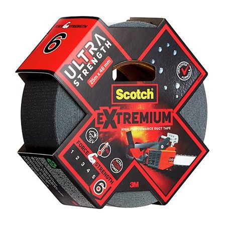SCOTCH LERRETSTAPE EKSTREM ULTRAHØY YTELSE 25MX48MM SVART