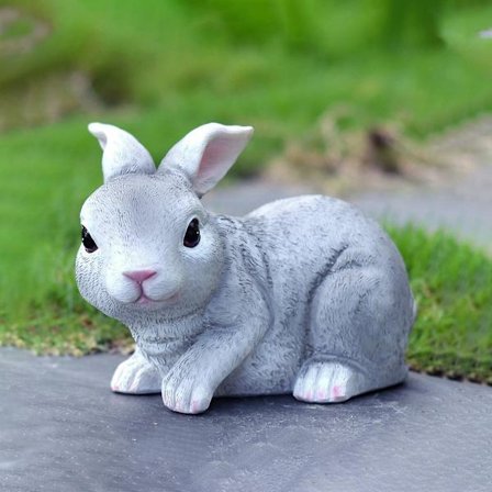 Hageplen Kanin Hage Statue Party Utendørs Dekor Resin Håndverk