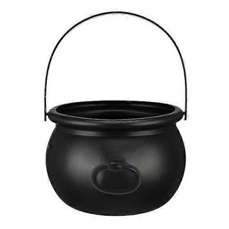 Halloween Kedel Stor Sort Plastik Kedel Halloween Gryde Slikholder Uhyggelige Festdekorationer