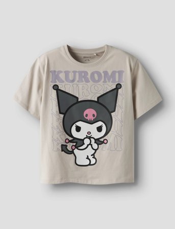 name it Nkfdykra Kuromi Ss Nreg Top Noos Sky - Cream - 116