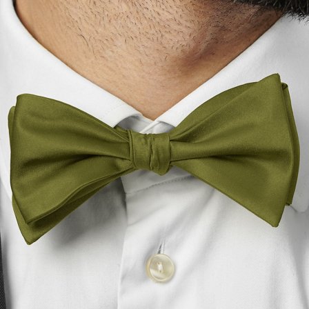 Leaf Green Basic Self-Tie Bow Tie for Men - Self-tie bow ties