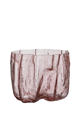 Kosta Boda Vas Crackle Vaser Rosa H 17.5cm