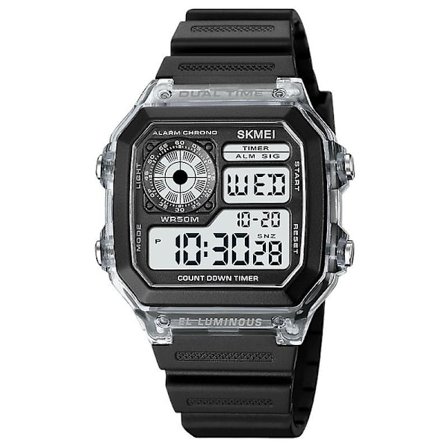 Skmei 1998 Transparent Shell Ioutdoor Sports Watch 1998 White