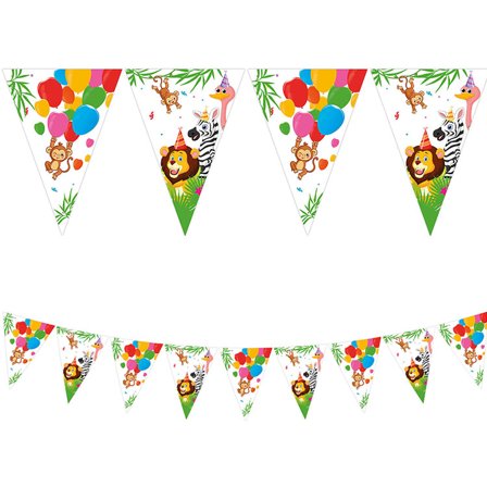 Djungelkalas Flaggbanderoll - Djungel Kalas Dekoration - Kalaslagret.se