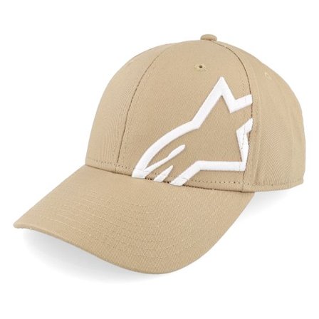 Alpinestars - Beige adjustable Keps - Corp 9 Sand/White Adjustable @ Hatstore