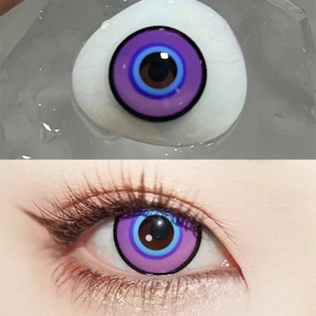 Korrigerade 1 par Kaneki Ken Cosplay Färgade Kontaktlinser Halloween Anime-linser