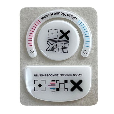 Sæt 0,8 mm glasmusefødder skøjter mus klistermærke til Logitech GPRO X Superlight afrundede buede kanter hvid