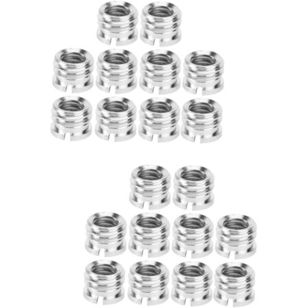 2 sæt Tripod Adapter Mount Kit 1/4 til 3/8 Kamera Skruegevind Adapter