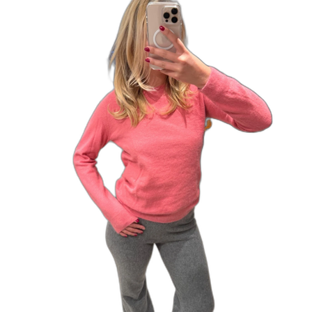 Rosa stickad tröja från Acne