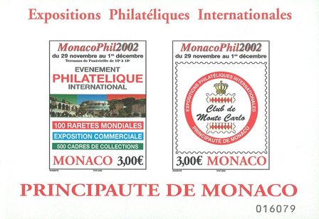 Monaco 2002 - Miniark YT 88 - Postfrisk