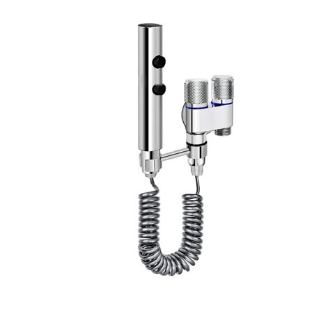 Trykforøgende toiletsprøjte med stativ og to tilstande