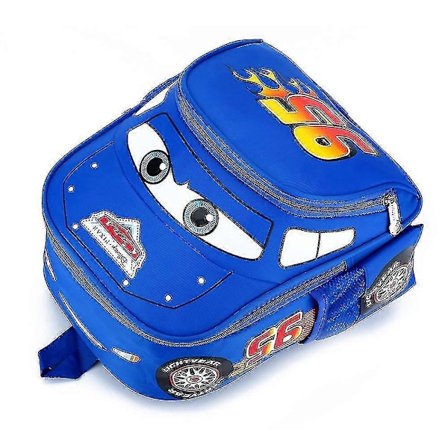 Lynet McQueen Biler Trykket Barn Gutt Tegneserie Ryggsekk Skolesekk - WELLNGS