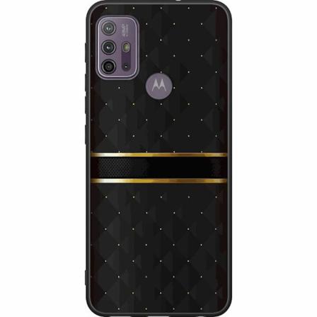 Motorola Moto G10 Svart Skal Golden Stripes