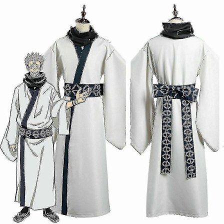 Anime Jujutsu Kaisen Ryomen Sukuna Kostume Outfit_y XL