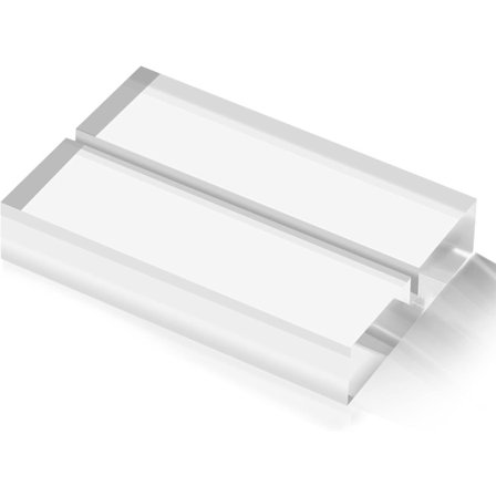 10 stk. akrylstativer Klar plexiglas holder Bord Navnekortholder Fotoholder kompatibel Bryllupper, Fester, Fest (70x50x12 mm)