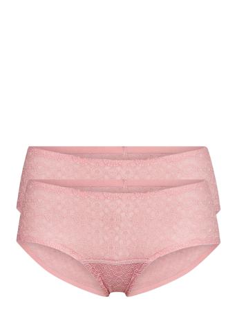 Dream Hipster Lace X 2 Lingerie Panties Hipsters/boyshorts Lyserød Magic Bodyfashion