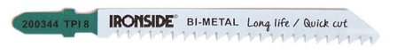 Ironside T111C Sticksågsblad 5-pack, Såga