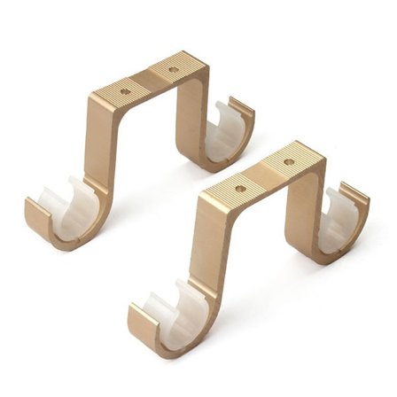 Gardinstangsbeslag 2 stk. Væghængt Dobbelt Gardinstang