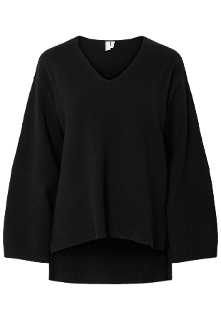 Y.A.S YASELMA Pullover Stickat Dam Svart L